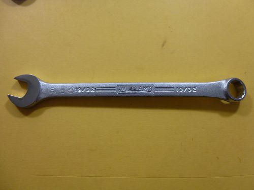 2 nos williams 19/32&#034; combination wrench superrench 1163a wr.14c.h.4 for sale
