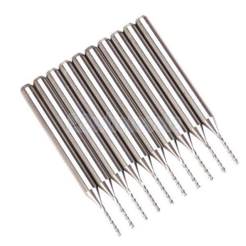 10pcs 0.8mm carbide end mill tungsten steel blade cnc/pcb engraving bit for sale