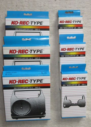 IBM WheelWriter 6 Typewriter Ribbon Combo (3) Cartridge and (3) Correction Tape