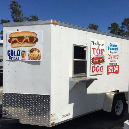 2015 BRAND NEW 6 X 14&#039; X 6&#039;6&#034;H CONCESSION MOBILE FOOD  TRAILER W/ EQUIPMENT- FL