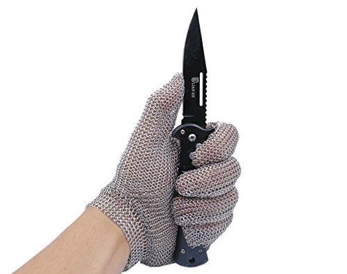 44Industry All Stainless Steel, No Fabric - Chainmail Mesh Butcher Glove - Sizes