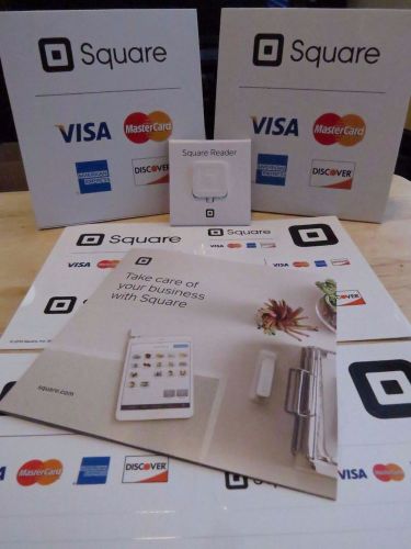 1x Square Credit/Debit Card Reader +2x Stickers+2x Table Tents+Get Started Guide
