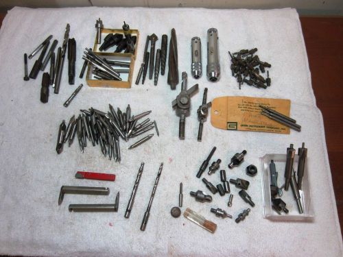 Machinist Mill Lathe Tooling Cutting bits, burs, drills, tools LARGE LOT #18