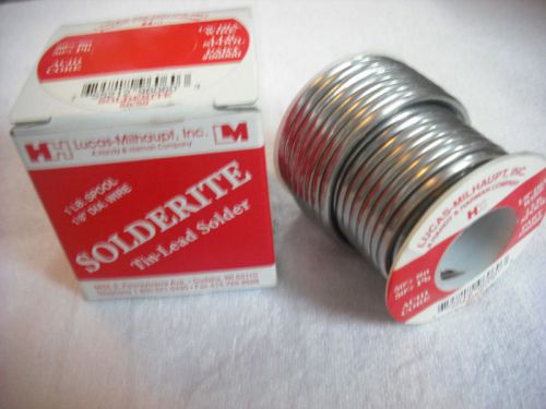Solder, lucas-milhaupt, solderite, 1 lb. spool 50/50, 96050, solid core for sale