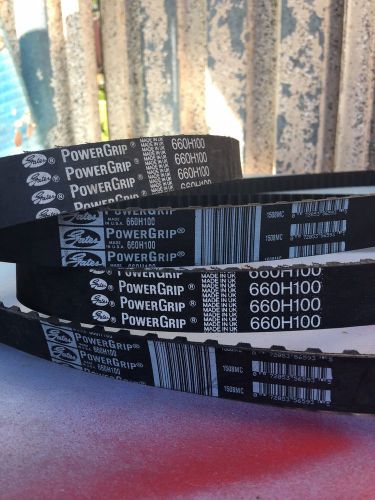 Lot of 4 gates powergrip timing belt 660h100 for sale