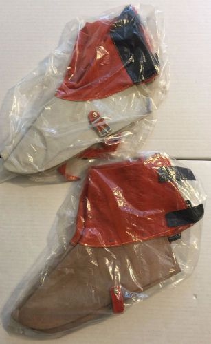Leather Protective Boot Covers (2) Pair Lot