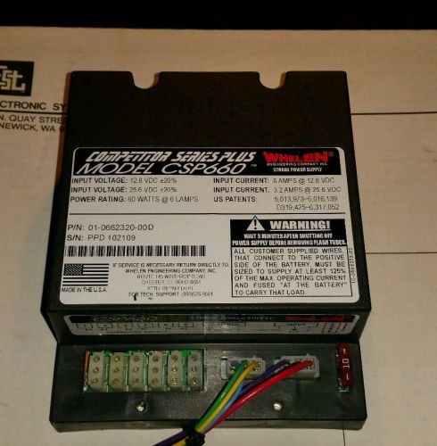 Whelen Power Supply 6 outlet Strobes Tested Guaranteed CSP-660 CSP 660