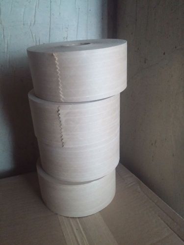 Lot of 4 rolls gummed reinforced tape 76mm x 450 ft  industrial marsh paper type for sale