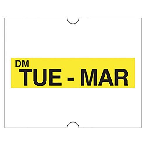 DayMark IT1104122 DissolveMark Date Coder Day of the Week Dissolvable Label, for