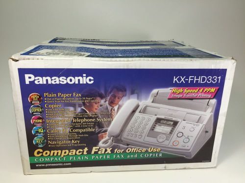 NEW IN BOX Panasonic KX-FHD331 Fax Machine Office Copier Telephone SHIPS FAST!