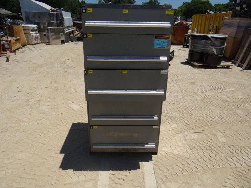 Stanley vidmar ne-era grey 5 drawer tool cabinet box chest shop storage mechanic for sale