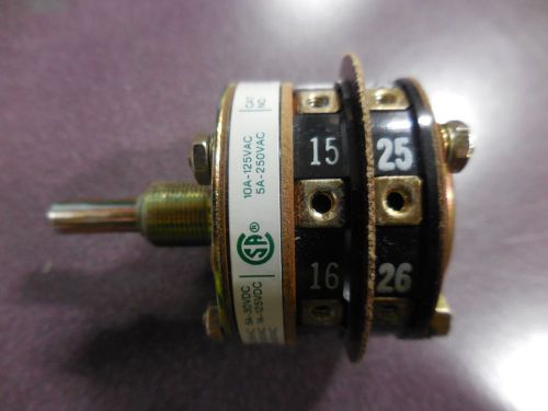 Electroswitch 31302a 0044, 8 position, 2 stack rotary switch for sale