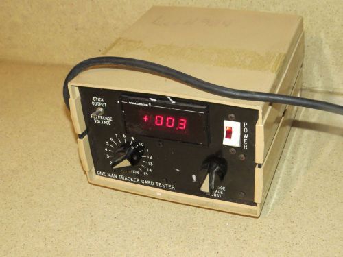 ONE MAN TRACKER CARD TESTER WITH ANALOGIC METER