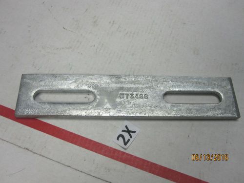 37 new 2 oval hole galvanized steel heavy splice plate 7-1/4&#034; x 1-1/2&#034; x 1/4&#034; for sale
