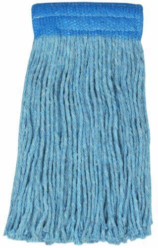 Wilen A430020, Colored Go Go Blend Cut-End Mop, 20-Ounce, 5&#034; Mesh Band, Blue of