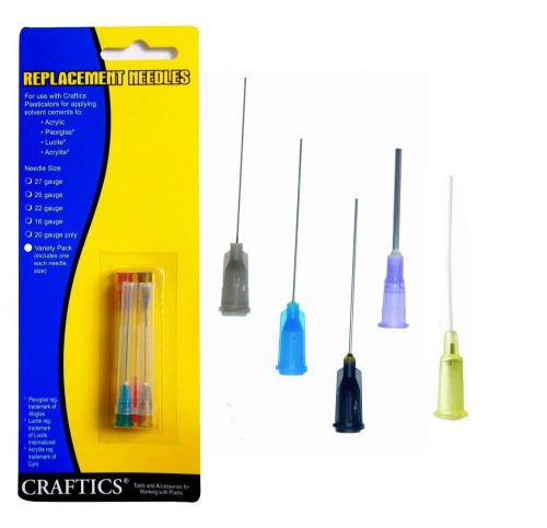 2qty Craftics Replacement Needle Variety Pack (1 of Each Listed Size)