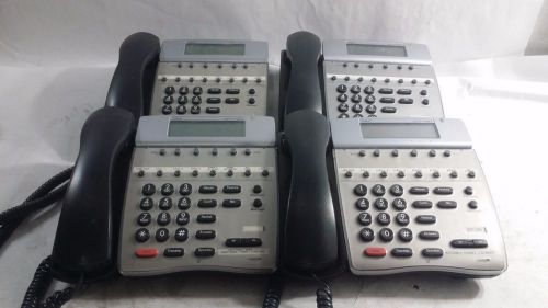 Lot of 4 NEC Dterm 80 Telephones DTH-8D-2 (BK) TEL Black
