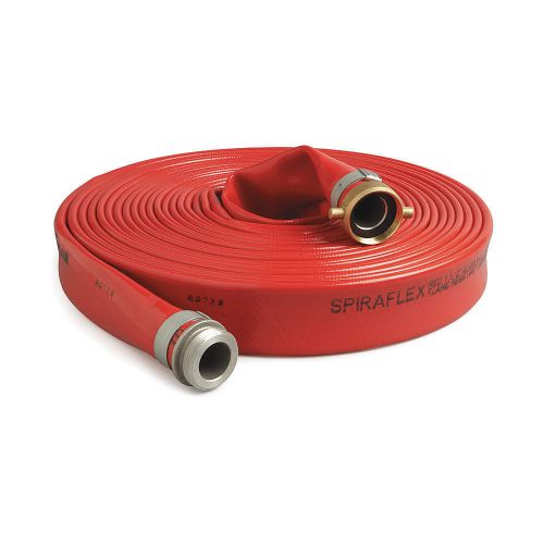 1-1/2&#034; X 50&#039; Red 150 PSI Lay Flat PVC Water Discharge Hose NEW, FREE SHIP $7C$