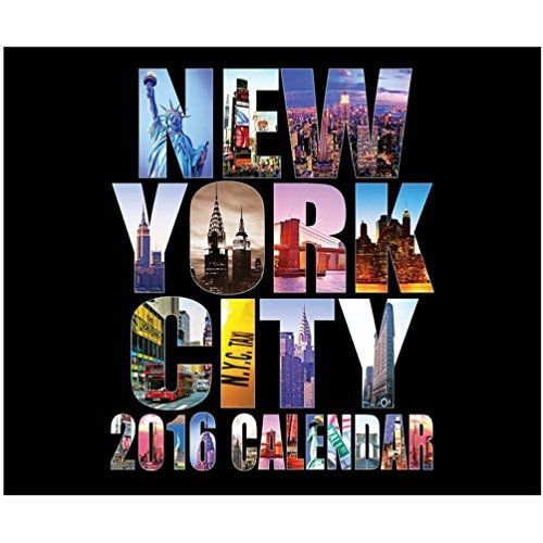 Universal Souvenir 2016 Medium Color New York City 20 Month Calendar NYC Color