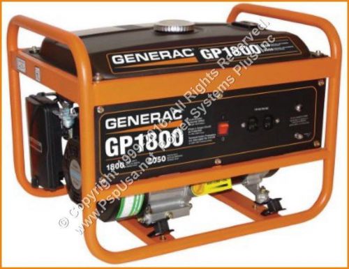 Generac GP Series 1800 Portable Backup Power Generator GP1800 Quiet Camping