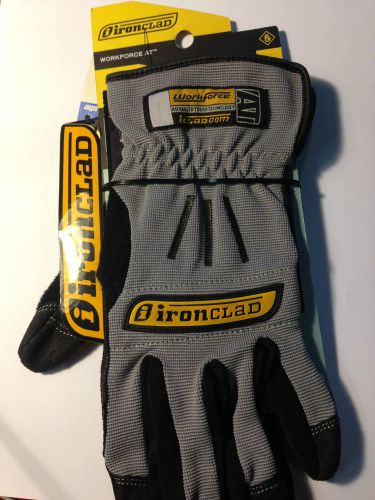 Nwt ironclad workforce at gray gloves size s for sale