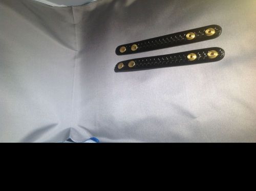 2 new boston leather basketweave single belt keeper - brass snap 5492 duty gear for sale
