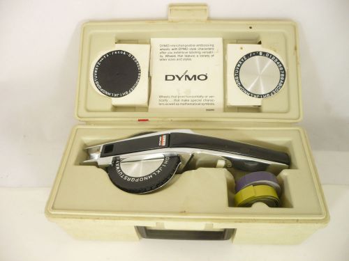 Vintage DYMO 1570 Deluxe Tapewriter Typewriter Label Making System with case