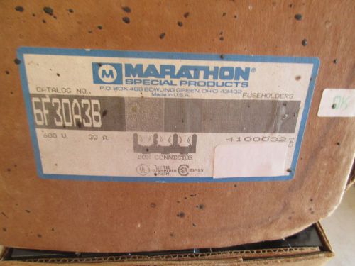 *new* marathon 6f30a3b fuse holder box connector 600v 30a *60 day warranty tr for sale