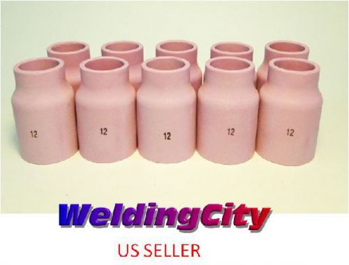 WeldingCity 10 Large Gas Lens Ceramic Cups 53N87 (#12) All TIG Welding Torch