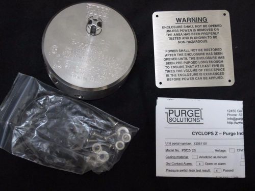 PURGE SOLUTIONS CYCLOPS Z-PURGE INDICATOR, 24VDC, PSCZ-2S, 316 Stainless Steel