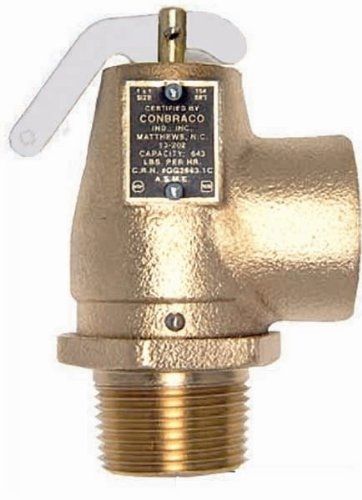 Apollo valve 13-202 series bronze safety relief valve, asme steam, 10 psi set for sale