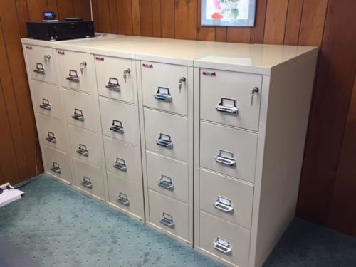 Fireking letter 4-drawer fireproof file cabinet...use as a fire safe as well! for sale
