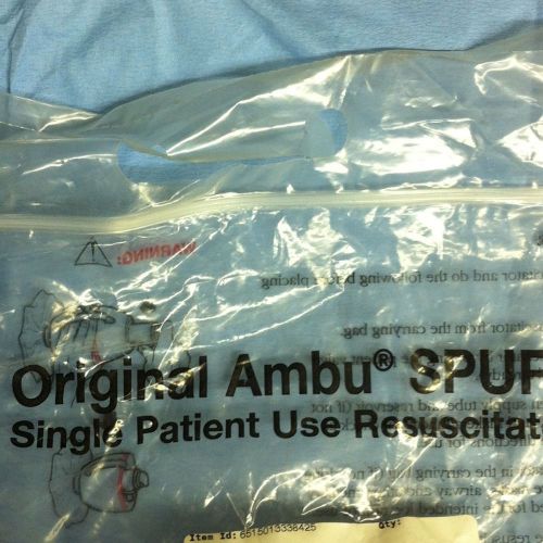 Lot of 2 ambu original spur resuscitators single patient use new ref 420211000 for sale