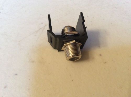 20 EACH AMP MULTIMEDIA INSERT  F CONNECTOR BLACK. 406344-2