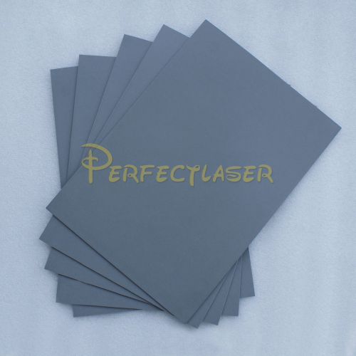 5 sheets silicone rubber 2.3mm gey for laser engraving engraver stamping stamp for sale