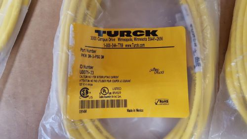 (Lot of 3) Turk PKW 3M-3-PSG Cables