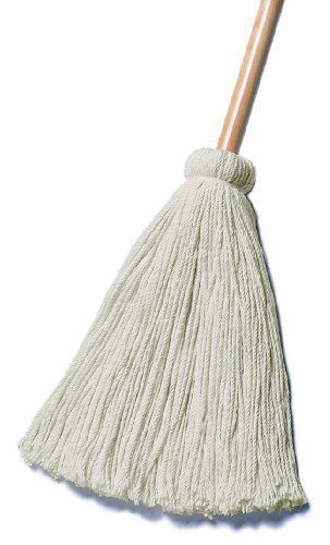 Wilen A605012, Leader Yacht Mop Wood Handle, 12-Ounce, 48&#034; Length x 15/16&#034; White