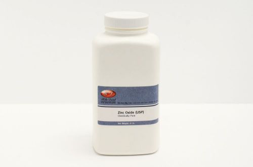 Zinc oxide usp 99.9% pure 8oz / 226 grams bottle for sale