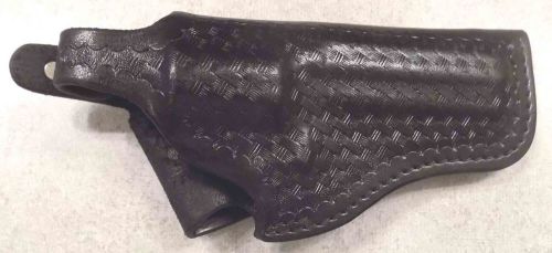 Triple K 196 Black Leather Basketweave Holster - USED - FREE SHIPPING