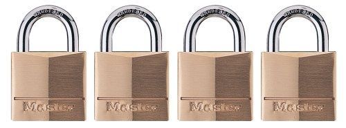Master lock 140q solid brass keyed alike padlock with 1-9/16-inch wide body and for sale