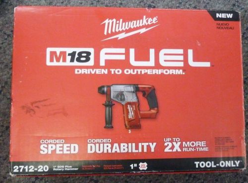 Milwaukee 2712-20 1&#034; SDS Plus Rotary Hammer - M18 FUEL - TOOL ONLY