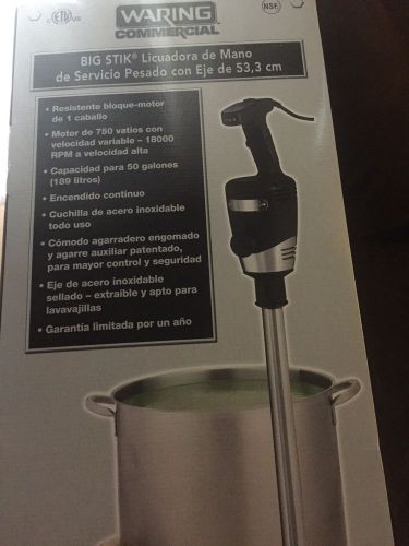 50 Gal Waring Immersion Blender WSB70 With 21-in Shaft