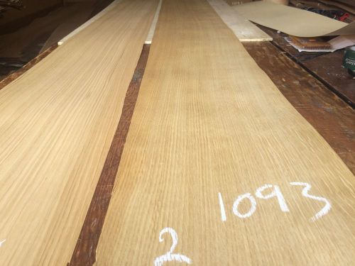 Wood White Oak  Quarter 106X11,12, total 2 pcs  RAW VENEER N1093.