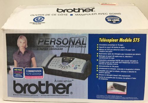 Brother FAX-575 Fax Phone Copier Machine NEW