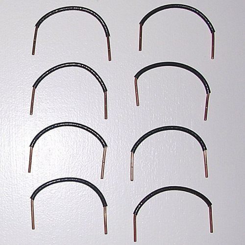 8 Pre-Stripped Black Copper Wire 10AWG. 3-1/2&#034;(L). Stripped ends: 5/8&#034;. PRO-LINE