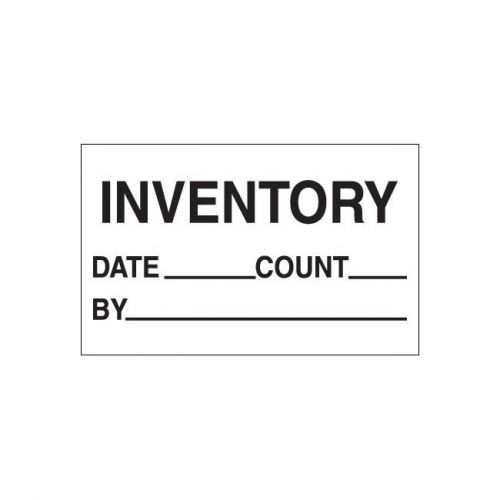 &#034;Tape Logic Labels, &#034;&#034;Inventory - Date - Count - By&#034;&#034;, 1 1/4&#034;&#034; x 2&#034;&#034;, 500/Roll&#034;