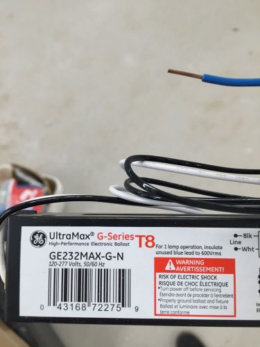 Lot of 4 ultra max 72275 ge ultramax ge232max g n t8 electronic ballast lamps for sale