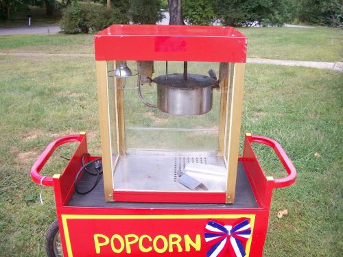 Star 6 oz popcorn machine with cart