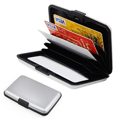 10 pcs mixed Metal And Black business card case holder creditcard Wallet