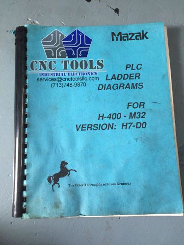 Mazak h-400 ladder diagrams m-32 for sale